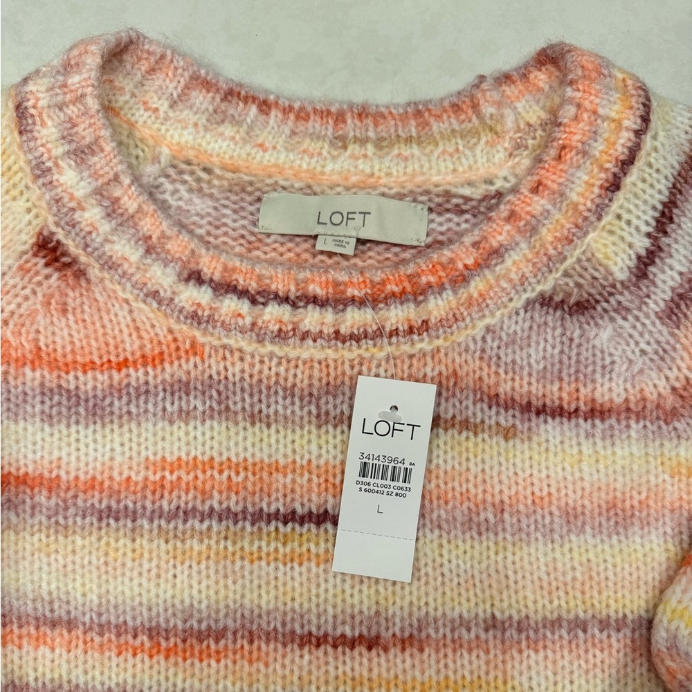 LOFT Spacedye Raglan Sweater - Picture 4 of 5